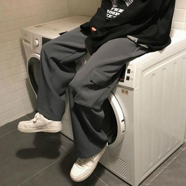 men casual pants plus size 3xl baggy side pocket mopping couples male cargo pant chic solid simple harajuku new, Black
men casual pants plus size 3xl baggy side pocket mopping couples male cargo pant chic solid simple harajuku new, Black