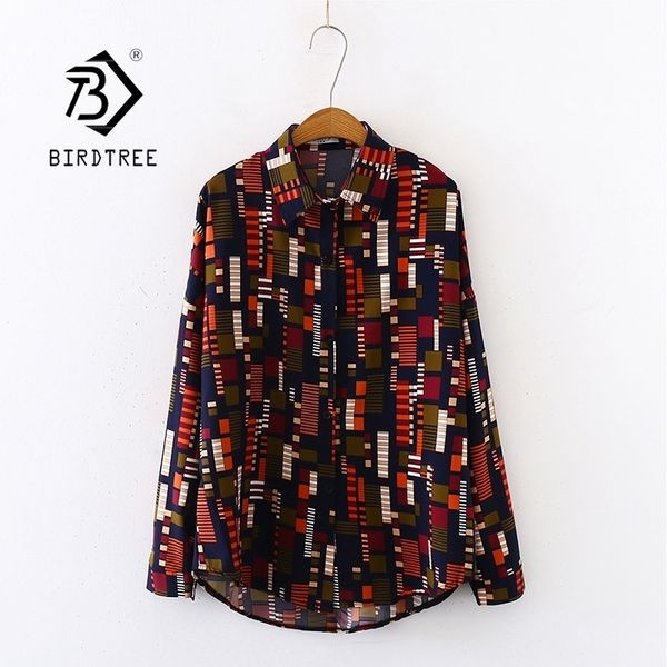 summer new women mosaics print chiffon blouse autumn long sleeve black shirt oversize vintage blusa t03201f y200828, White
summer new women mosaics print chiffon blouse autumn long sleeve black shirt oversize vintage blusa t03201f y200828, White