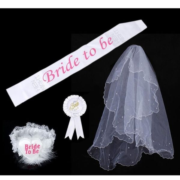 4 невеста, чтобы быть белой розетной значком sash garter вуаль курица ночная вечеринка h wmtctu
4 невеста, чтобы быть белой розетной значком sash garter вуаль курица ночная вечеринка h wmtctu