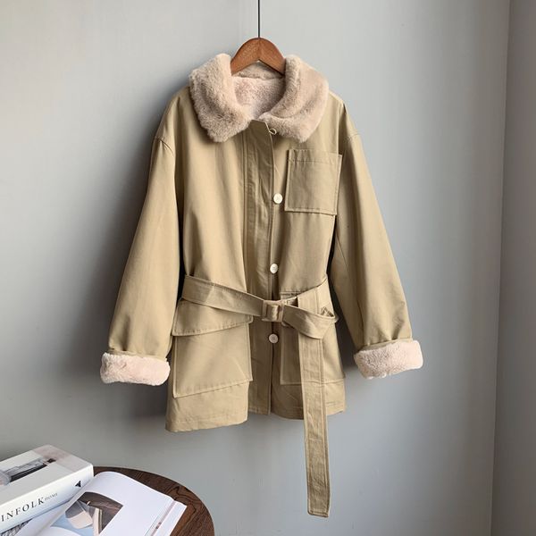 2021 new furry turn down collar fleece inner midi length vintage women spring camel coat oversize winter clothes qj2r, Black;brown
2021 new furry turn down collar fleece inner midi length vintage women spring camel coat oversize winter clothes qj2r, Black;brown