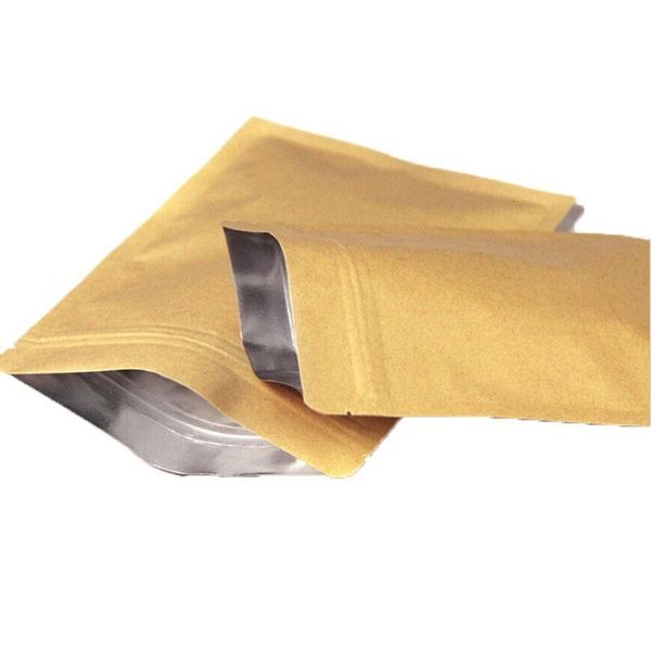 kraft paper packaging pouches resealable storage zipper brown with aluminum foil bag
kraft paper packaging pouches resealable storage zipper brown with aluminum foil bag