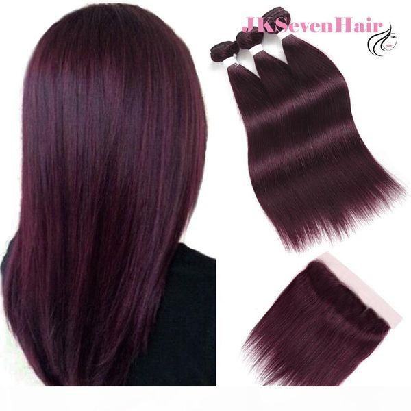 straight ombre burgundy malaysian virgin human hair bundles 3pcs with 13x4inch lace frontal burgundy red peruvian indian remy hair wefts, Black 
straight ombre burgundy malaysian virgin human hair bundles 3pcs with 13x4inch lace frontal burgundy red peruvian indian remy hair wefts, Black