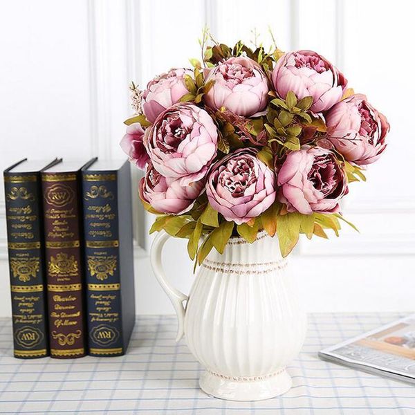 1bunch european peony silk artificial flower home l table decoration fake flower wedding bride holding floral bouquet
1bunch european peony silk artificial flower home l table decoration fake flower wedding bride holding floral bouquet