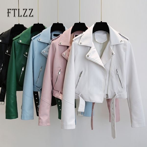 new women biker faux leahter jacket fashion spring autumn long sleeve zipper short coats ladies moto pu outerwear femme 201030, Black
new women biker faux leahter jacket fashion spring autumn long sleeve zipper short coats ladies moto pu outerwear femme 201030, Black