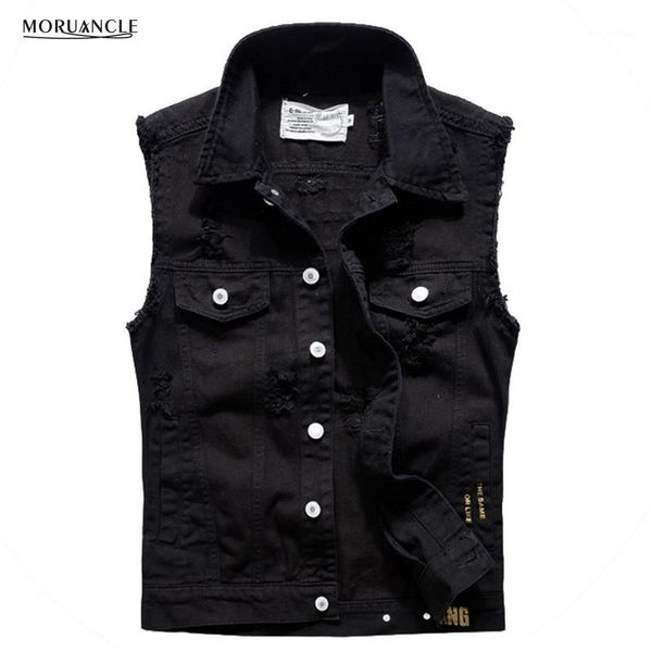 moruancle fashion mens ripped jeans vest slim fit distressed sleeveless denim jacket for male waistcoat letter printed sizem-3xl1, Black;white
moruancle fashion mens ripped jeans vest slim fit distressed sleeveless denim jacket for male waistcoat letter printed sizem-3xl1, Black;white
