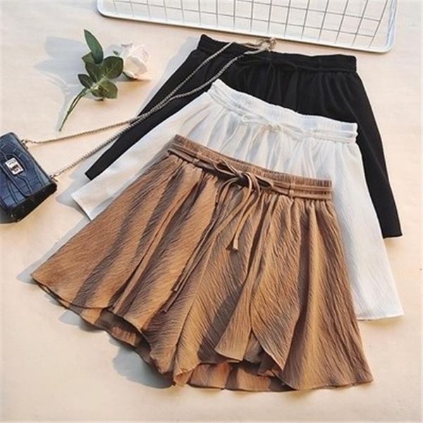 women's shorts 2021 summer korean women loose high waist chiffon wide-leg fashion casual large size1, White;black
women's shorts 2021 summer korean women loose high waist chiffon wide-leg fashion casual large size1, White;black