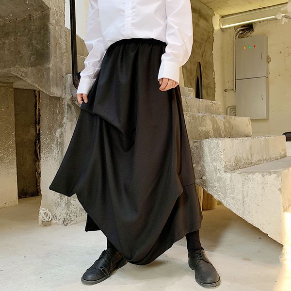 2021 asymmetrical design men personality plied elastic waistband man street dance hip hop vintage pantalone pants hombre a8hk, White;black
2021 asymmetrical design men personality plied elastic waistband man street dance hip hop vintage pantalone pants hombre a8hk, White;black