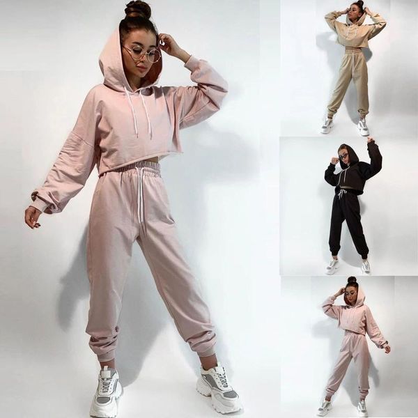 gym clothing women fashion tracksuit short hoodies long sleeve sweatshirt +pants ladies casual sports fitness two-piece suits1, White;black
gym clothing women fashion tracksuit short hoodies long sleeve sweatshirt +pants ladies casual sports fitness two-piece suits1, White;black