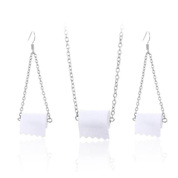 new personality toilet roll drop earrings creative tissue geometric earrings fashion jewelry r sqctbb homes2007, Silver
new personality toilet roll drop earrings creative tissue geometric earrings fashion jewelry r sqctbb homes2007, Silver
