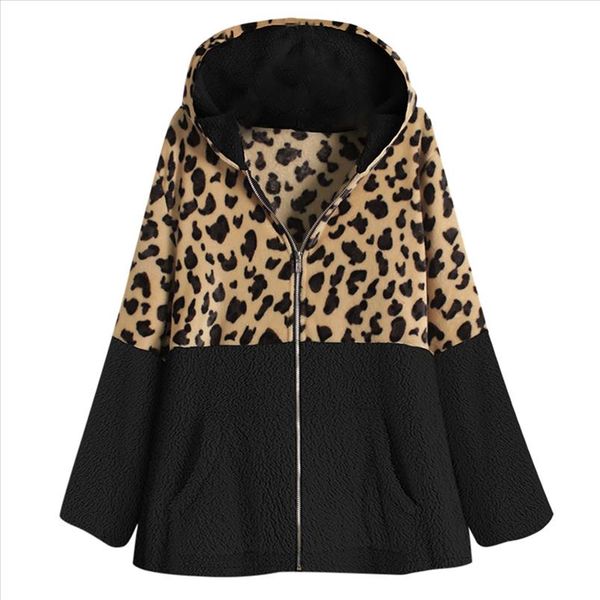 coat women zipper leopard patchwork pocket fleece warm plus size 5xl coat winter casual jacket yj2, Black;brown
coat women zipper leopard patchwork pocket fleece warm plus size 5xl coat winter casual jacket yj2, Black;brown