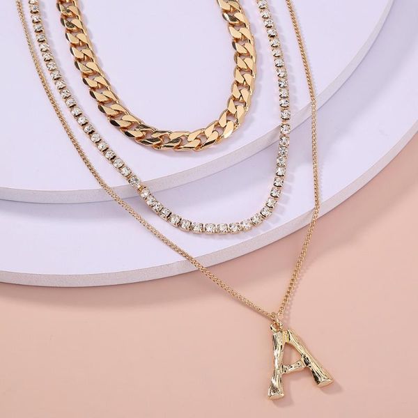 sellling big a pendant metal chain rhinestone pave multi layer necklace wholesale, Silver
sellling big a pendant metal chain rhinestone pave multi layer necklace wholesale, Silver