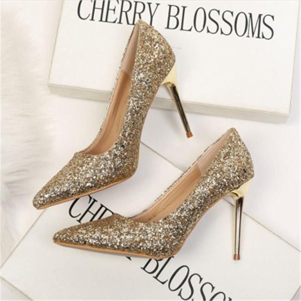 dress shoes women's high-heeled with shallow mouth pointed toe shiny sequins slim nightclub shoes1, Black
dress shoes women's high-heeled with shallow mouth pointed toe shiny sequins slim nightclub shoes1, Black
