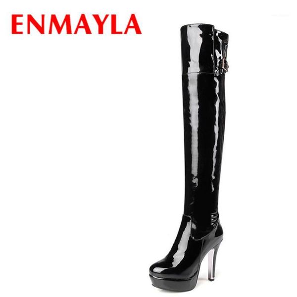 enmayla fashion style winter long boots for women over-the-knee slip-on charm round toe square high high heels lady shoes1, Black
enmayla fashion style winter long boots for women over-the-knee slip-on charm round toe square high high heels lady shoes1, Black