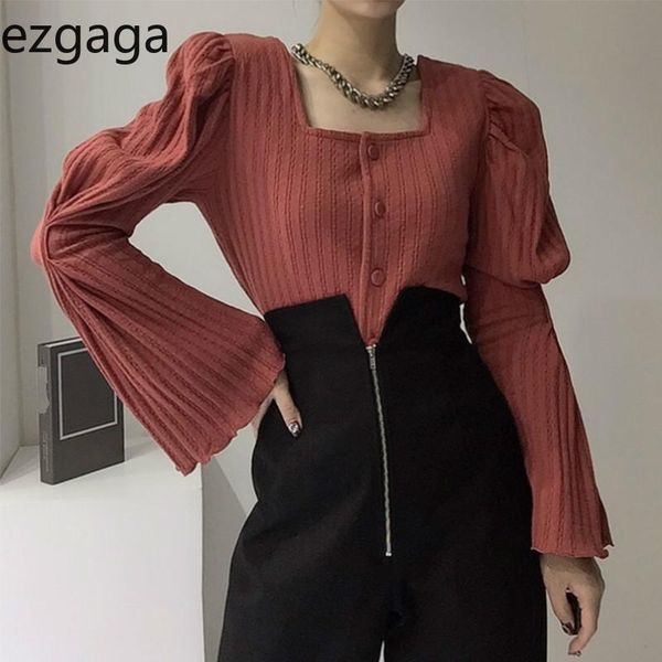 ezgaga french style knit cardigan autumn winter vintage fashion square collar long flare sleeve solid white thin sweater
ezgaga french style knit cardigan autumn winter vintage fashion square collar long flare sleeve solid white thin sweater