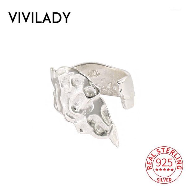 vivilady authentic 925 sterling silver irregular feather convex surface open women charm ring chic punk party jewelry bijoux1, Golden;silver
vivilady authentic 925 sterling silver irregular feather convex surface open women charm ring chic punk party jewelry bijoux1, Golden;silver