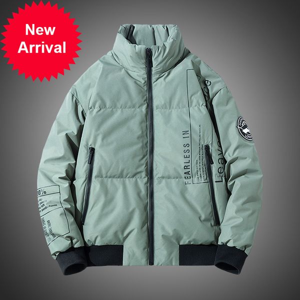 white casual puffer neck thick duck hat parka male winter jacket down, Black
white casual puffer neck thick duck hat parka male winter jacket down, Black