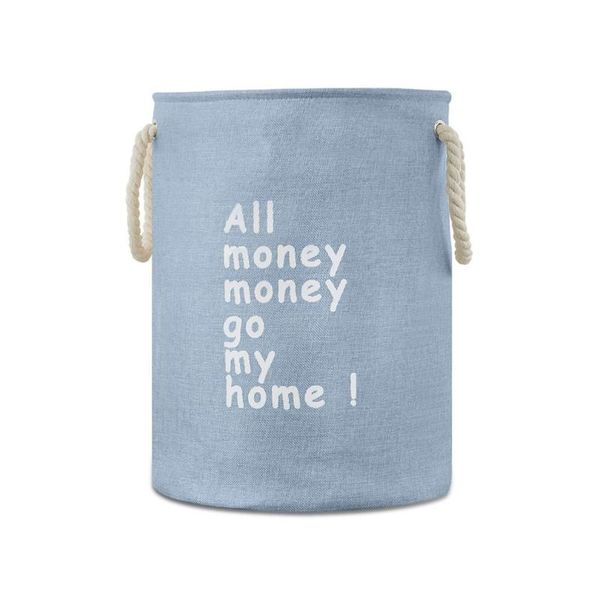laundry bags eva thick double-layer storage basket cotton and linen folding water toy bucket