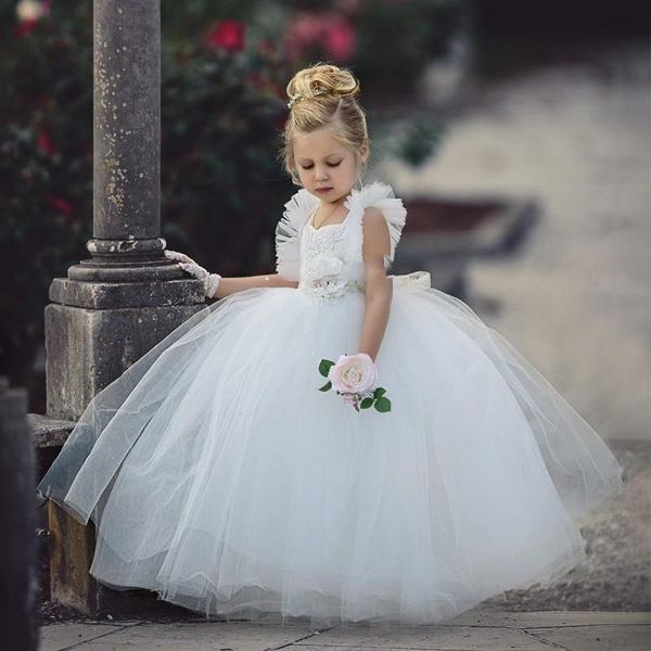 white 2020 ball gowns flower girls dresses flower girl dress weddings ankle length a line communion dresses, White;blue
white 2020 ball gowns flower girls dresses flower girl dress weddings ankle length a line communion dresses, White;blue