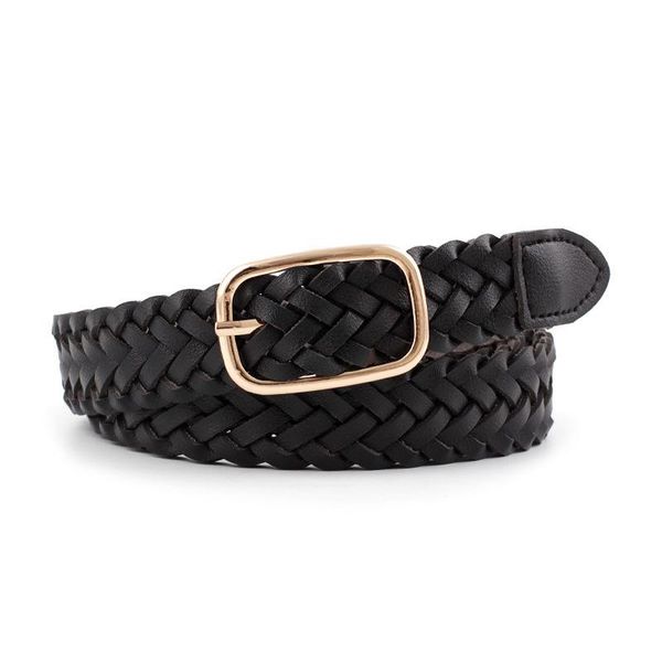women's jeans waist belt knitted gold black white belt female adjustable vintage leather strap student dress feminine, Black;brown
women's jeans waist belt knitted gold black white belt female adjustable vintage leather strap student dress feminine, Black;brown