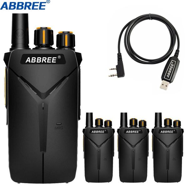4pcs abbree ar-f1 10km long range powerful walkie talkie portable cb 5w uhf 400-470mhz ham amateur two way radio
4pcs abbree ar-f1 10km long range powerful walkie talkie portable cb 5w uhf 400-470mhz ham amateur two way radio
