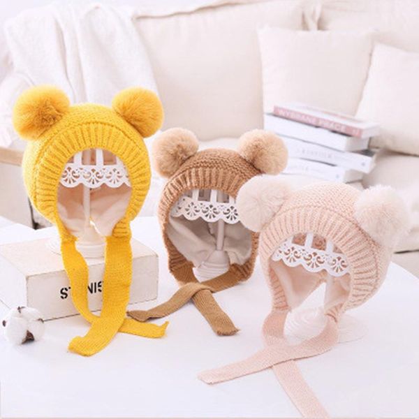 caps & hats winter autumn warm baby girls boys knitted cute double pompom cap ear protection kids children beanie, Yellow
caps & hats winter autumn warm baby girls boys knitted cute double pompom cap ear protection kids children beanie, Yellow