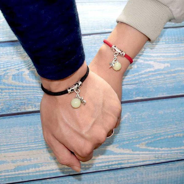 2020 new couple bracelet for lovers 12mm big beads luminous stone braslets cross pendant braclet paired red thread brazalete1, Golden;silver
2020 new couple bracelet for lovers 12mm big beads luminous stone braslets cross pendant braclet paired red thread brazalete1, Golden;silver