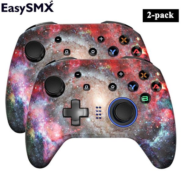 2pcs easysmx esm-4108 wireless bluetooth gamepad for switch pro ns-switch pro controller joystick led vibration control
2pcs easysmx esm-4108 wireless bluetooth gamepad for switch pro ns-switch pro controller joystick led vibration control