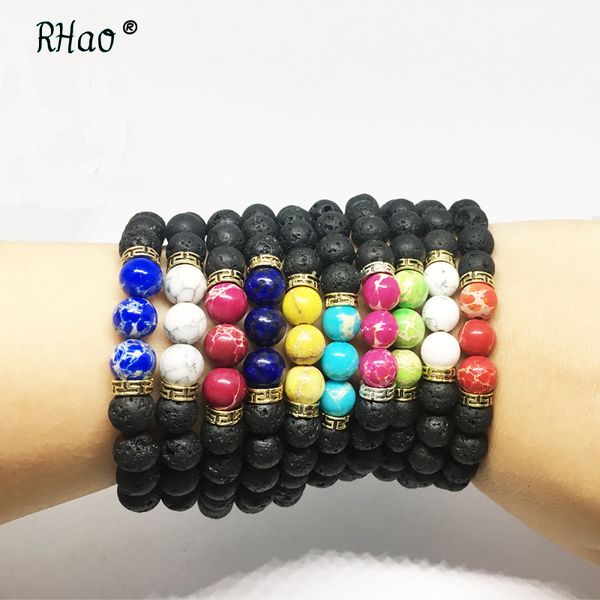 factoryaw9zlava rock beads charms bracelets colorized men women natural stone strands bracelet for fashion jewelry crafts, Black
factoryaw9zlava rock beads charms bracelets colorized men women natural stone strands bracelet for fashion jewelry crafts, Black