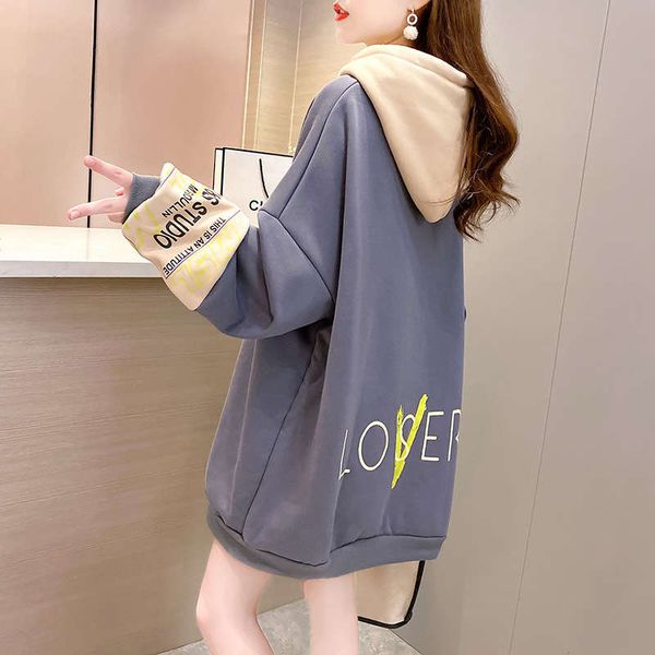 autumn / winter 2020 plush medium length sweater loose and thin korean foreign style large women's wear, Black
autumn / winter 2020 plush medium length sweater loose and thin korean foreign style large women's wear, Black