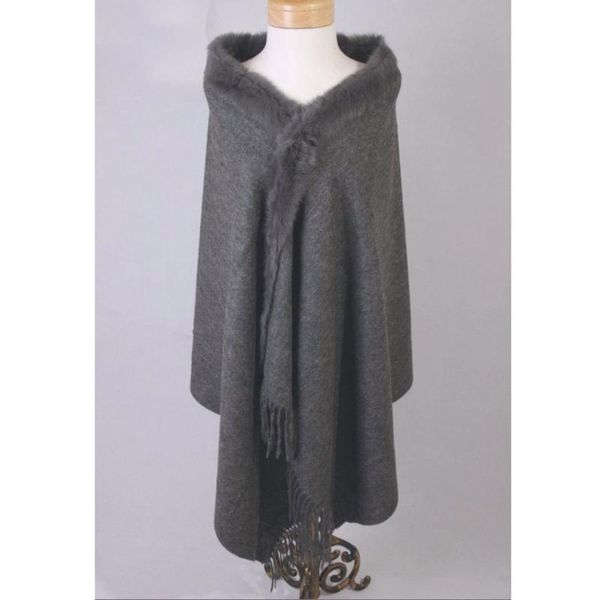 gray women's 100% wool cape fur cashmere stole solid color poncho wrap oversize 180 x 70cm 011610, Blue;gray
gray women's 100% wool cape fur cashmere stole solid color poncho wrap oversize 180 x 70cm 011610, Blue;gray