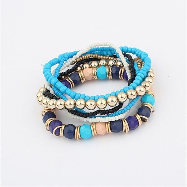 new fashion ocean style sets multcolor bracelet jewelry women mix beads bracelets 6 colors for choices, Golden;silver
new fashion ocean style sets multcolor bracelet jewelry women mix beads bracelets 6 colors for choices, Golden;silver