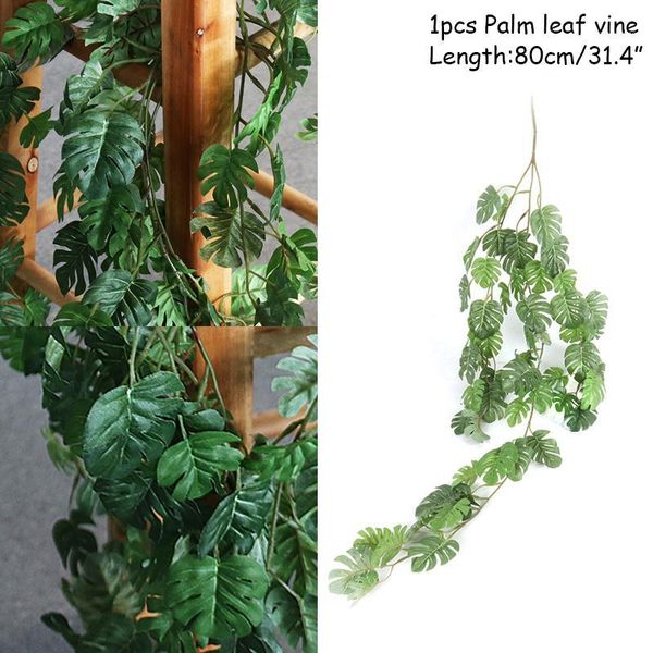 decorative flowers & wreaths 66/80cm palm leaves branch for home decor wedding party supplies artificial garland summer hawaii fake plant1 
decorative flowers & wreaths 66/80cm palm leaves branch for home decor wedding party supplies artificial garland summer hawaii fake plant1