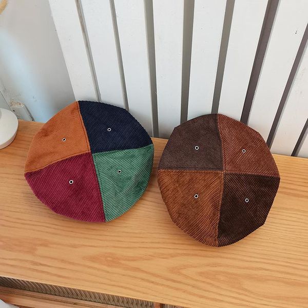 fashion vintage harajuku stitching color beret hat for women girl autumn winter corduroy warm painter artister cap, Blue;gray
fashion vintage harajuku stitching color beret hat for women girl autumn winter corduroy warm painter artister cap, Blue;gray