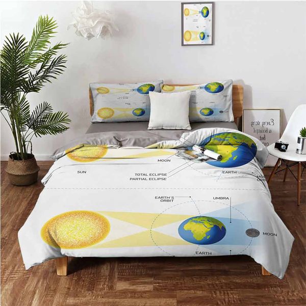 solar and lunar eclipse planet earth sun moon orbit astronomy sciencebedding 3-piece set
solar and lunar eclipse planet earth sun moon orbit astronomy sciencebedding 3-piece set