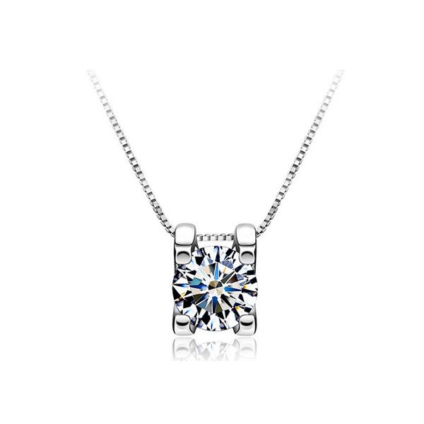 new real s925 1 cartat zircon pendant fine jewelry necklace pendants chain fashion accessories jewel gifts q1209, Bronze;silver
new real s925 1 cartat zircon pendant fine jewelry necklace pendants chain fashion accessories jewel gifts q1209, Bronze;silver