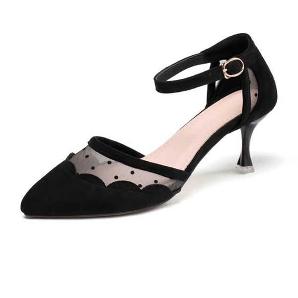 sandals luxery shoes women 2021 elegant buckle strap summer pointe high heels mesh breathable party pumps zapatos de mujer f-26, Black
sandals luxery shoes women 2021 elegant buckle strap summer pointe high heels mesh breathable party pumps zapatos de mujer f-26, Black