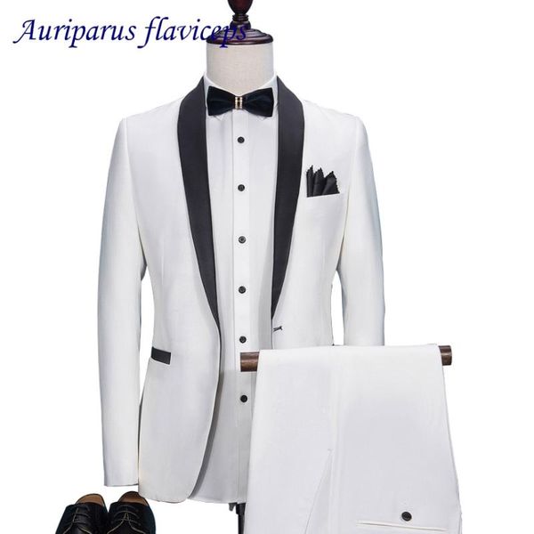 new 2020 white groom tuxedos slim fit tailored suit black shawl lapel wedding suits for men (jacket+pants, White;black
new 2020 white groom tuxedos slim fit tailored suit black shawl lapel wedding suits for men (jacket+pants, White;black