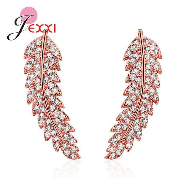 stud korean trend leaf design women earring 925 sterling silver clear rhinestone cz crystal ear jewelry brincos, Golden;silver
stud korean trend leaf design women earring 925 sterling silver clear rhinestone cz crystal ear jewelry brincos, Golden;silver