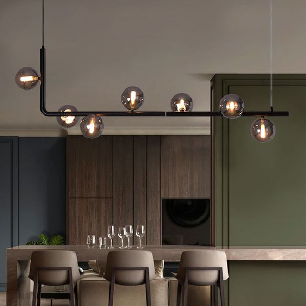 modern stylish 100 120 140cm long black metal and glass kitchen island pendant lamp g9 led bulb lighting fixture restaurant bars
modern stylish 100 120 140cm long black metal and glass kitchen island pendant lamp g9 led bulb lighting fixture restaurant bars