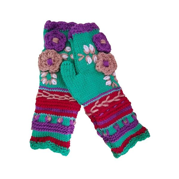 five fingers gloves flower knit embroidery women knitted fingerless plus velvet splice mittens womens girls hand keep warm damskie, Blue;gray
five fingers gloves flower knit embroidery women knitted fingerless plus velvet splice mittens womens girls hand keep warm damskie, Blue;gray