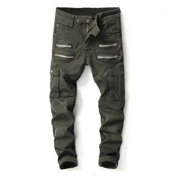 2020 mens skinny ripped biker jeans multi pockets cargo pant army green mens pleated pencil jeans 004#1, Blue
2020 mens skinny ripped biker jeans multi pockets cargo pant army green mens pleated pencil jeans 004#1, Blue