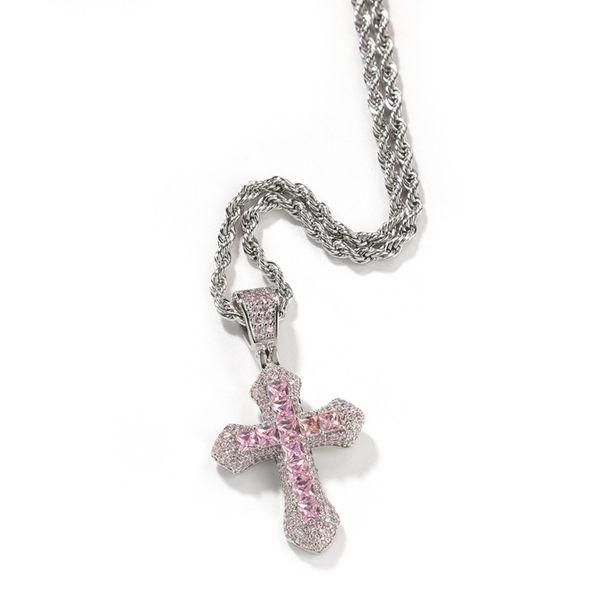 new trendy cz pave setting cross pendant necklace hip hop men jewelry with twist chain, Silver
new trendy cz pave setting cross pendant necklace hip hop men jewelry with twist chain, Silver