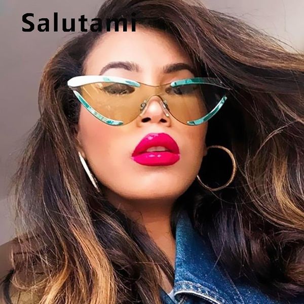 sunglasses alloy rimless stripe lens cat eye for women ins fashion metal oversize sun glasses ladies vintage one piece, White;black
sunglasses alloy rimless stripe lens cat eye for women ins fashion metal oversize sun glasses ladies vintage one piece, White;black