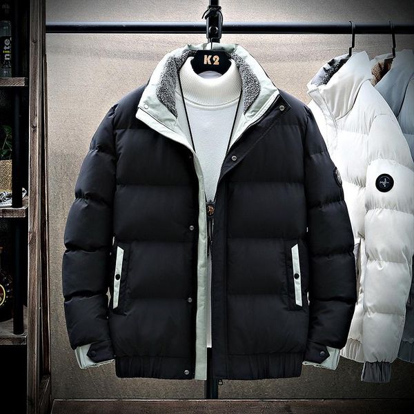 winter jacket men's large size 5xl stand collar casual parkas thickened warmth imitation silk cotton liner winter men's clothing, Black
winter jacket men's large size 5xl stand collar casual parkas thickened warmth imitation silk cotton liner winter men's clothing, Black