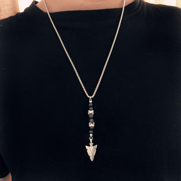 men necklace 2020 fashion arrow stainless steel chain necklace for men crown vintage jewelry gift, Silver
men necklace 2020 fashion arrow stainless steel chain necklace for men crown vintage jewelry gift, Silver