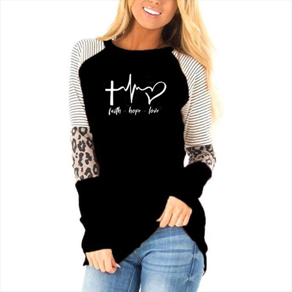 faith hope love women tshirt heartbeat inspirational slogan fashion graphic long sleeve t shirt drop shipping, White
faith hope love women tshirt heartbeat inspirational slogan fashion graphic long sleeve t shirt drop shipping, White