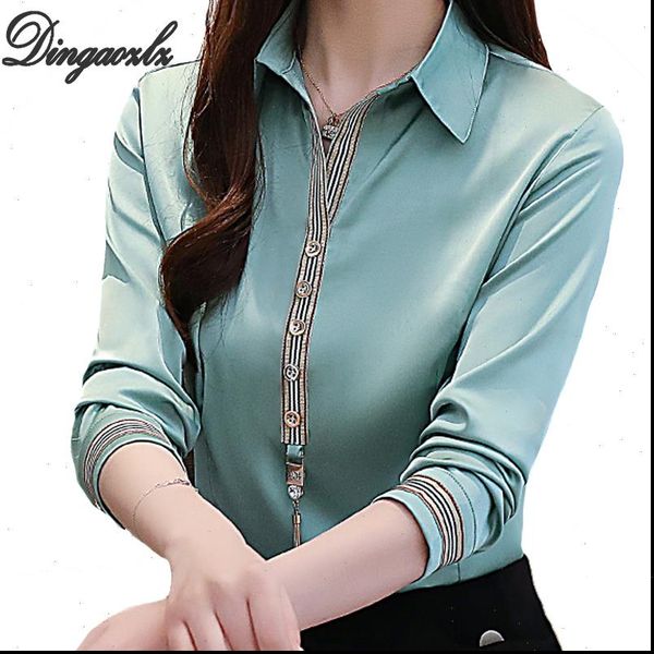 korean casual clothing chiffon blouse elegant female long sleeve stitching chiffon shirt elegant women plus size, White
korean casual clothing chiffon blouse elegant female long sleeve stitching chiffon shirt elegant women plus size, White