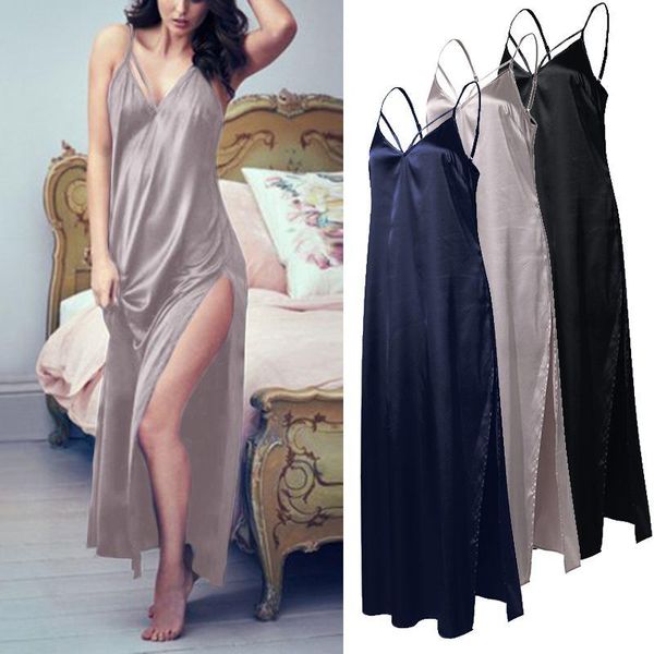 summer solid lace up nightdress zanzea women sleepwear casual split home dress sleeveless long maxi sundress plus size 5xl, Black;red
summer solid lace up nightdress zanzea women sleepwear casual split home dress sleeveless long maxi sundress plus size 5xl, Black;red