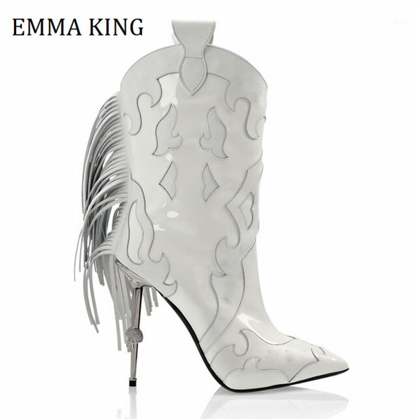 boots 2021 winter women tassel embellished cowboy pointy toe iron heels stiletto ankle nightclub party crystal dress1, Black
boots 2021 winter women tassel embellished cowboy pointy toe iron heels stiletto ankle nightclub party crystal dress1, Black