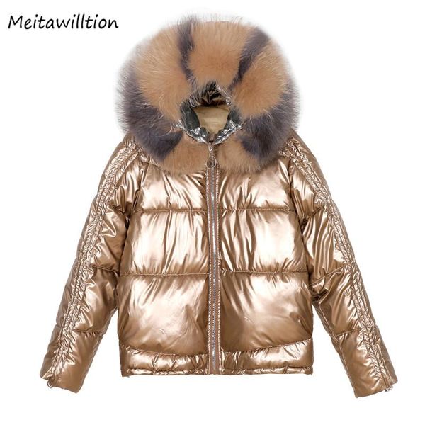 2020 winter glossy down coat women natural fur collar casual loose white duck down jacket korean thick warm outerwear, Black
2020 winter glossy down coat women natural fur collar casual loose white duck down jacket korean thick warm outerwear, Black
